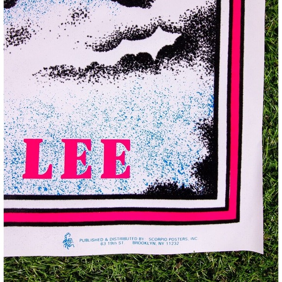 COPY - Brandon Lee The Crow In Heaven VTG 1994 Scorpio #1736 Flocked Blacklight… - Picture 8 of 8